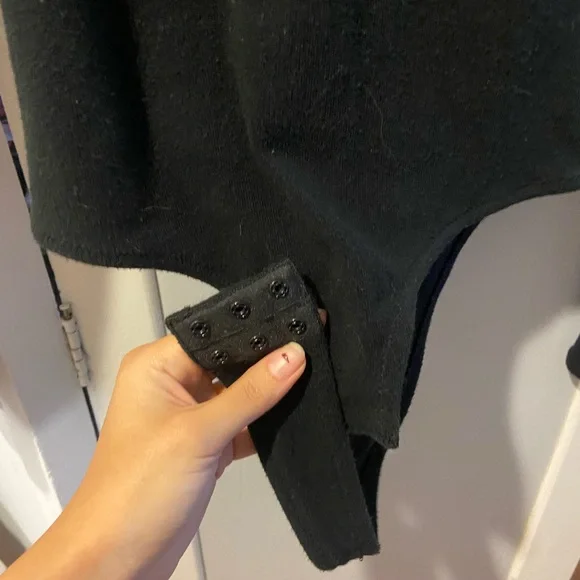 Madewell Black Ribbed Turtleneck Bodysuit - Picture 6 of 8